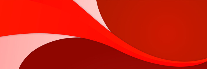 Modern red abstract banner background