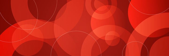 Modern red abstract banner background
