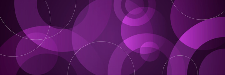 Modern abstract purple banner background