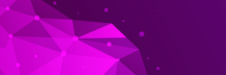 Modern abstract purple banner background