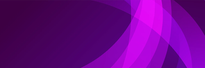 Modern abstract purple banner background