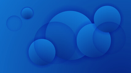 Circle Shadow dark blue Abstract Geometric Design Background