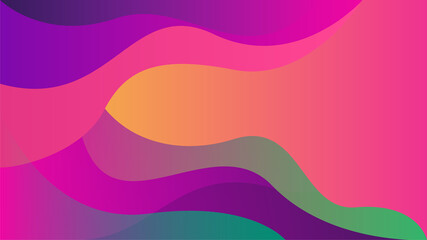 Random Wavy bloob Colorful Abstract Geometric Design Background