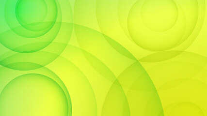 Circle Pattern Yellown green Colorful Abstract Geometric Design Background