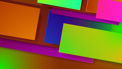 Paper Colorful Abstract Geometric Design Background