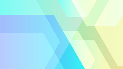 Obraz premium hexagonal blue green Colorful Abstract Geometric Design Background
