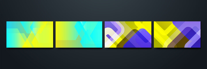Gradient shape Colorful Abstract Geometric Design Background