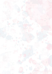 Terrazzo modern abstract template. Pink and grey