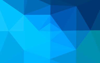 Obraz premium Light BLUE vector polygonal template.