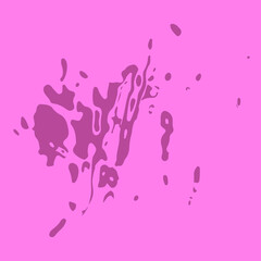 Abstract pink grunge splattered background. Distress texture of spots, stains, ink, dots. Vintage backdrop. Dirty artistic design element for print, template, wall mural and abstract background