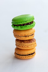 Stack of macarons.