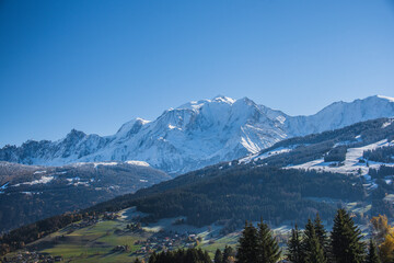 Obraz premium Mont Blanc, 4807m Alpes Françaises