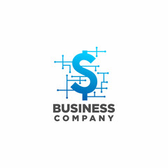 digital money logo design vector, financial health logo design, finance consult logo design, logo for technology company