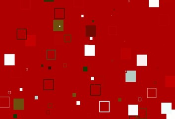 Light Green, Red vector backdrop with lines, rectangles.