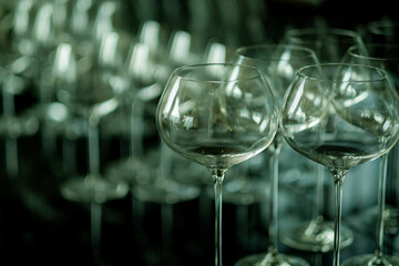  champagne glass, celebration, empty glass on the table