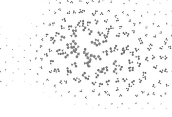 Light Silver, Gray vector template with crystals, circles, squares.