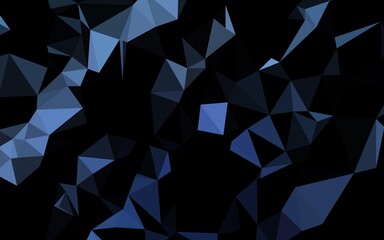 Fototapeta premium Dark BLUE vector low poly cover.