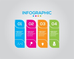 Modern Business infographic, vector infographics timeline design.
Business data visualization. Process chart. Abstract elements of graph, diagram with steps. Business template for presentation.
