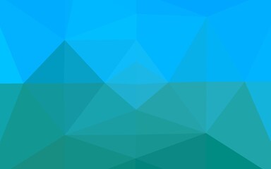 Light Blue, Green vector blurry triangle pattern.