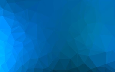 Light BLUE vector blurry triangle template.