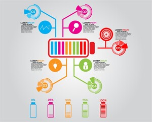 Modern Business infographic, vector infographics timeline design.
Business data visualization. Process chart. Abstract elements of graph, diagram with steps. Business template for presentation.