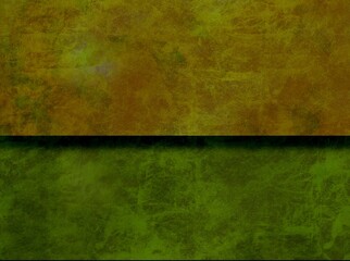 Abstract set of grunge textured dark yellow and green banner backgrounds with space
