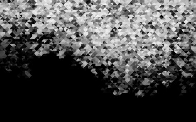 Dark Silver, Gray vector texture in triangular style.