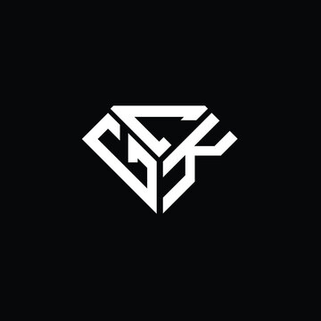 GCK letter logo creative design. GCK unique design