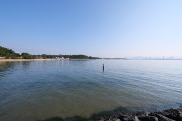 都市を望む半島