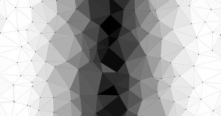Grey geometric background abstract network