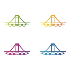 Bridge icon set