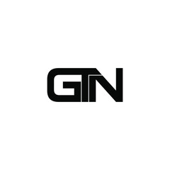 Obraz premium gtn letter initial monogram logo design