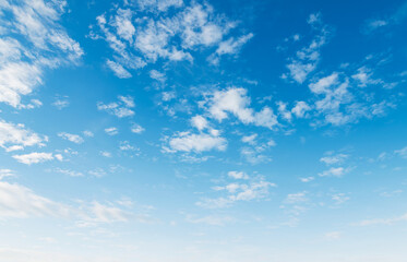 Naklejka na ściany i meble panorama blue sky with cloud and sunshine background