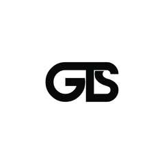 gts letter initial monogram logo design