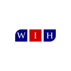 WIH Letter Initial Logo Design Template Vector Illustration