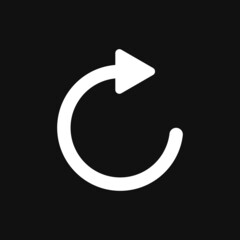 Update vector icon. Refresh arrow rotation symbol