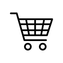 Shopping basket vector icon