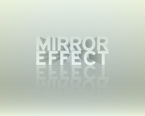 Editable reflective/mirror text effect in old color style + tutorial. Created using AI CS6.