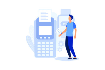  Contactless payment illustration exclusive design inspiration 