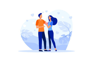  Romantic date illustration exclusive design inspiration 