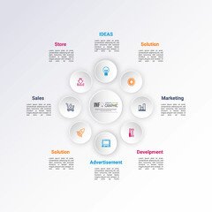 Infographics design template, 3D Business concept with 5 steps or options, can be used for workflow layout, diagram, annual report, web design. Creative banner, label vector