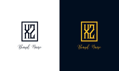 Minimal Abstract letter XZ logo.
