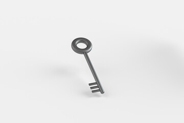 3d renderng keys and lock
