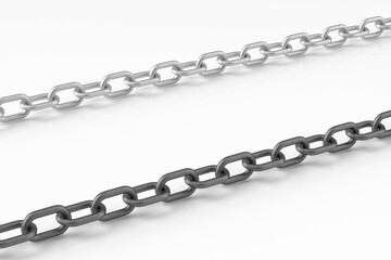 Obraz premium 3d rendering industry metallic chain