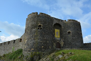 Fototapeta na wymiar Carrickfergus Castle is a Norman-style castle in Carrickfergus, Northern Ireland.