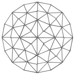 abstract geometric shape with diamond