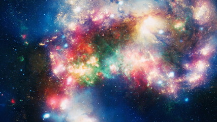 galaxy with stars on a night sky background. Elements of this Image Furnished by NASA