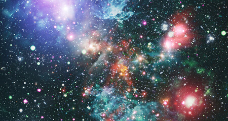 High quality space background. explosion supernova. Bright Star Nebula. Distant galaxy. Abstract image. Elements of this image furnished by NASA. © Maximusdn