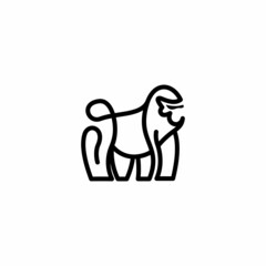 Minimalist design for gorillas. modern, simple.