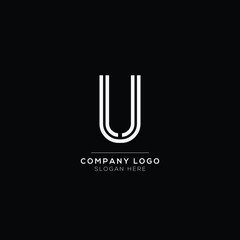 U initial letter Logotype for luxury branding. Elegant and stylish design for your Elite company.